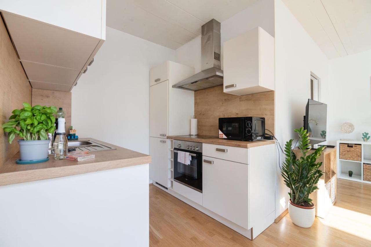 Helles, Neues Dg Apartment Mit Blick Zum Donauturm Bécs Kültér fotó